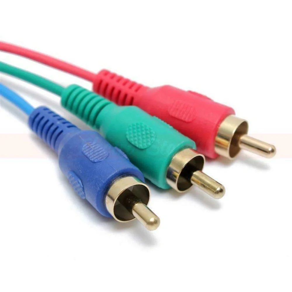 VGA Male to 3RCA Component Cable 6ft HDTV Monitor TV PC Laptop RGB VGA-3RCA